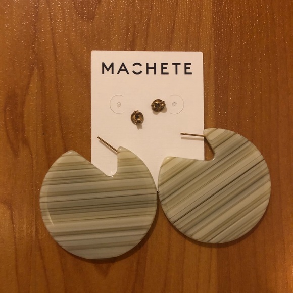 Machete acetate earrings - Picture 2 of 3